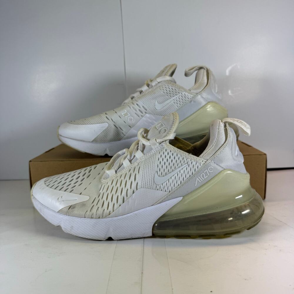 Nike Air Max 270 (GS) 943345-103 White/White Size 5 Youth